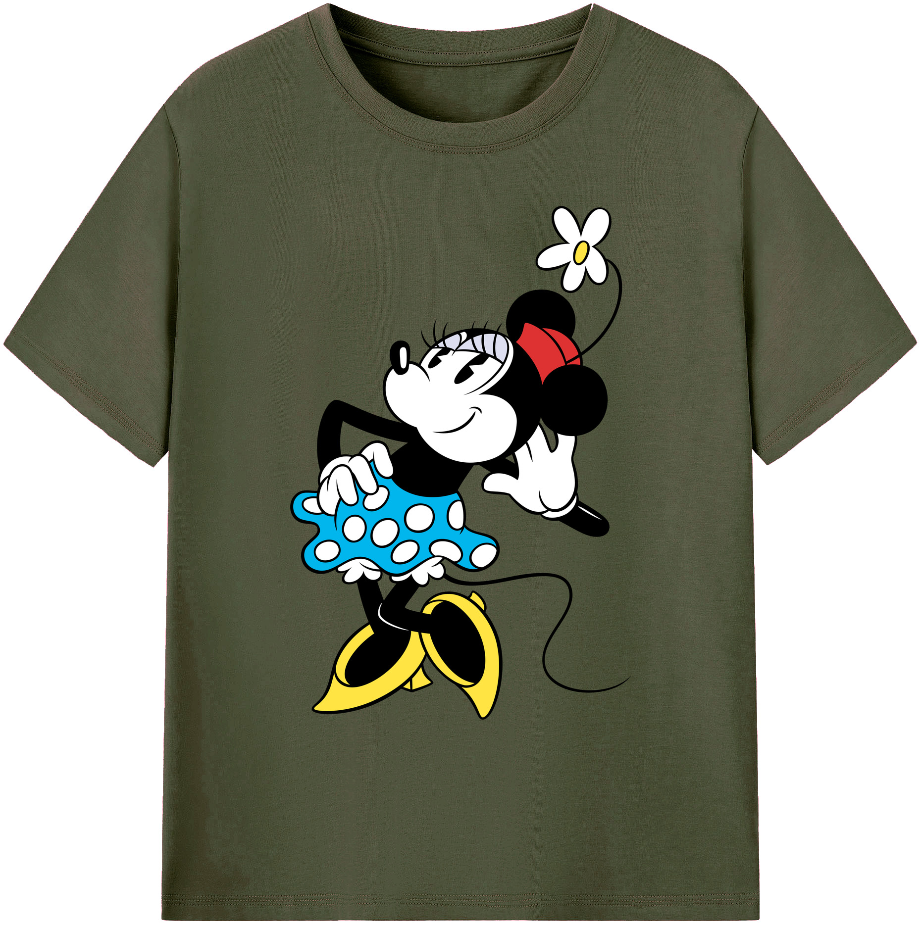 ミッキーマウス Mickey Mouse 綿100％ メンズ半袖Tシャツ｜肌触りやわらか＆通気性